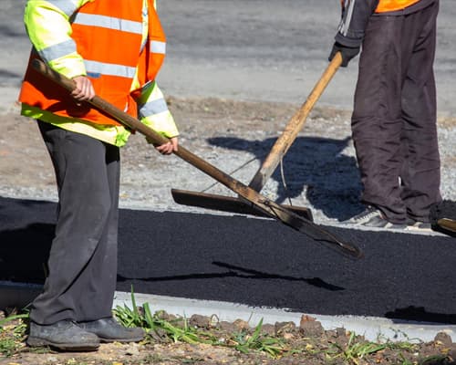 Professional Crack Filling Application