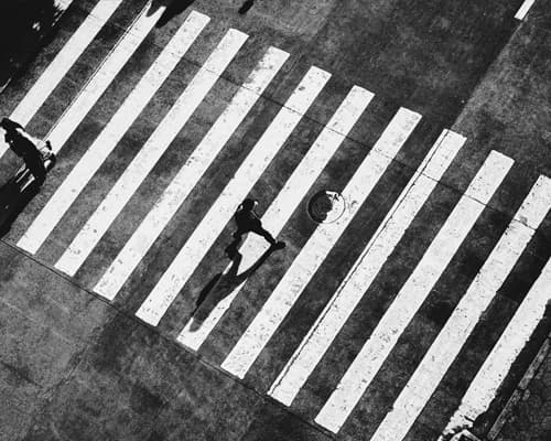 Professional Crosswalk Striping Application