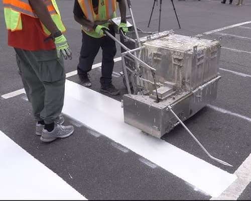 High-Visibility Crosswalk Installation