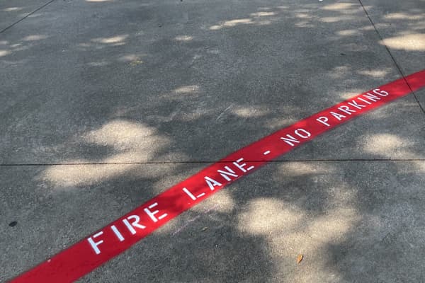 Fire Lane Markings