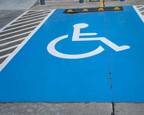 ADA Compliant Handicap Space Markings