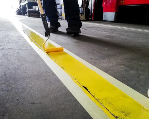 Professional Line Striping Application